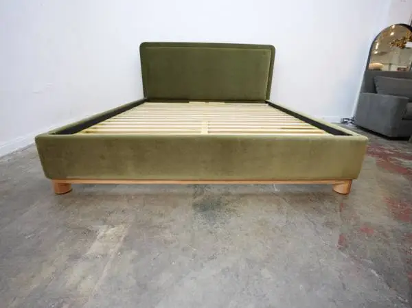 The Kent Bed - Performance Velvet Olive Cal King $1,899.00 79 W x 96