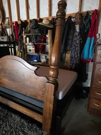 amish made king queen bed