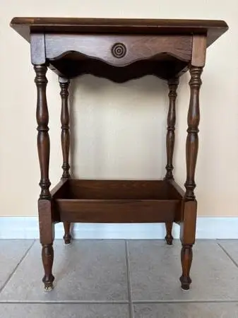RARE 1930s Colonial Revival Book Trough Table (1stDibs $1,400+)