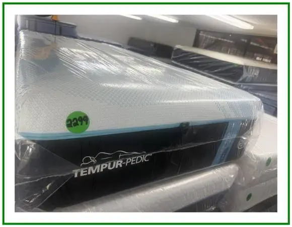TWIN XL TEMPURPEDIC LUXEBREEZE (SOFT) MATTRESS & BOX SPRING BED