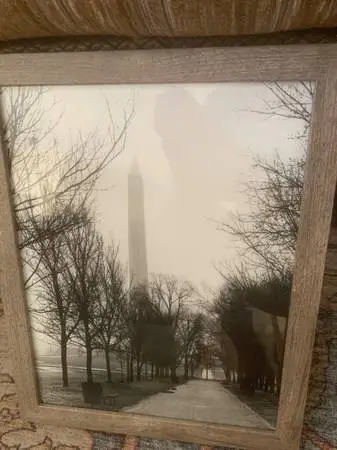 Washington Monument Real Photo Framed