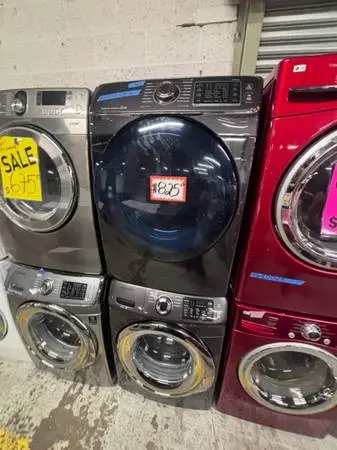 Samsung washer & electric dryer set in good conditions with warranty