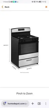 Amana gas range stove for sale