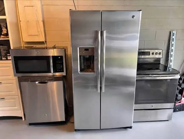 Dishwasher microwave fridge and range