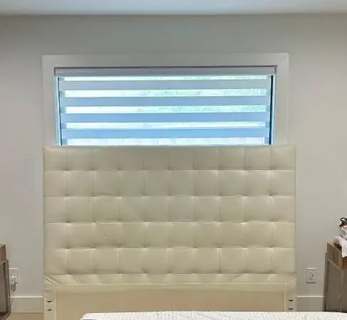 West Elm Leather Headboard King Size