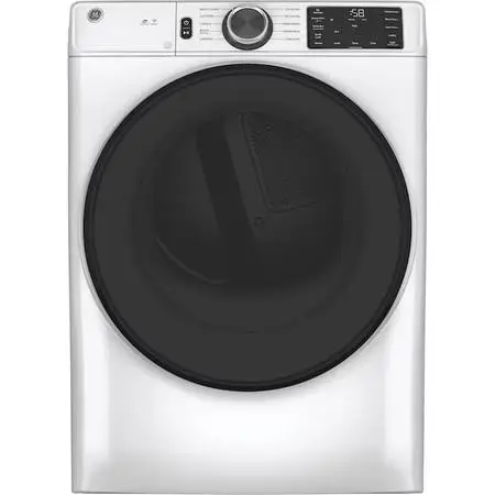 7.8 cu. ft. Smart Front Load Electric Dryer in White with Sanitize Cyc