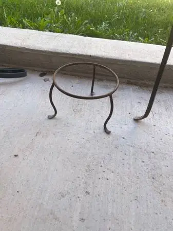 Wrought iron plant stands
