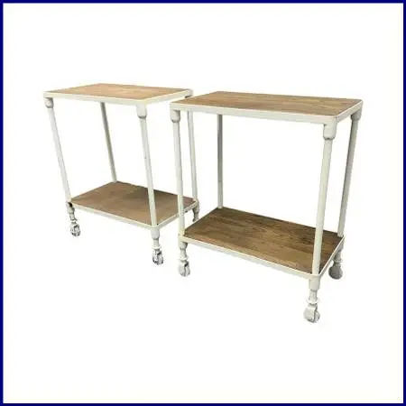 Luay Al-rawi For Restoration Hardware Dutch Industrial Carts, Pair
