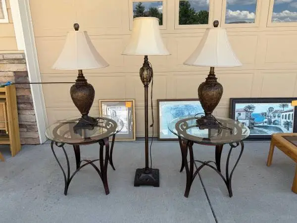Tables and lamps