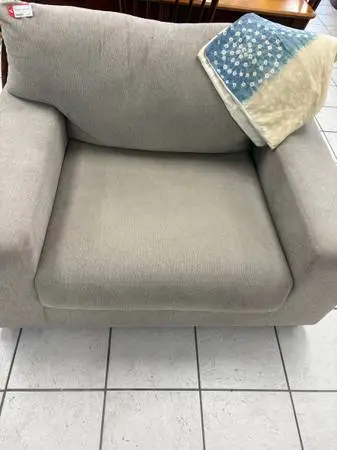 Gray Oversized Chair