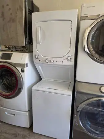 Ge 24 white stackable washer and electric dryer