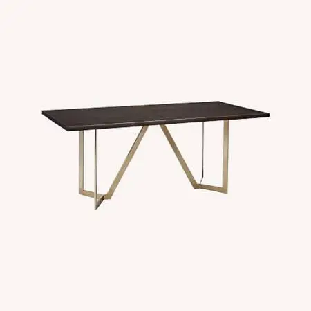 West Elm Tower Mahogany Dining Table - 72 - Dark Mineral/ Antique