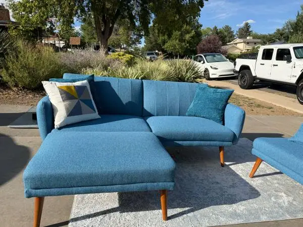 Mid century modular couch futon LIKE NEW