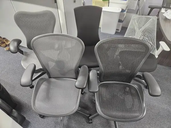 All models of Herman Miller chairs used