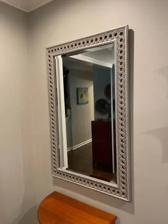 Large Ornate Antique-Style Decorative Wall Mirror