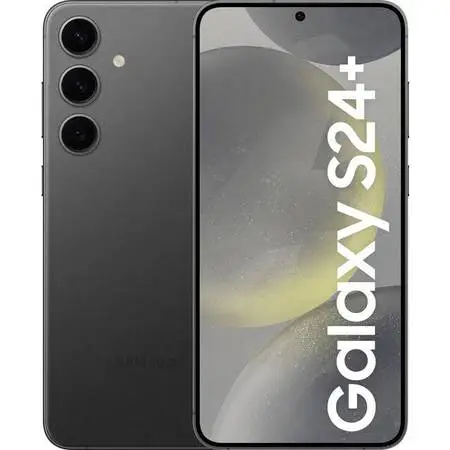 Samsung Galaxy S24+ w screen protector and OtterBox case.