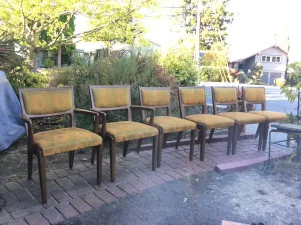 Set 6 MCM c1960 Drexel Edward Wormley outstanding Dining Chairs/Ready