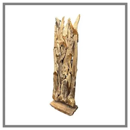 Revelation By Uttermost Sculptural Driftwood Floor Screen. Estimated P