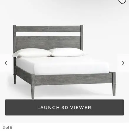 TWIN - Pottery Barn Grey Fairfax Bed