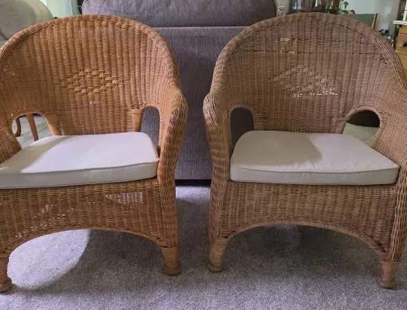 2 Wicker Chairs
