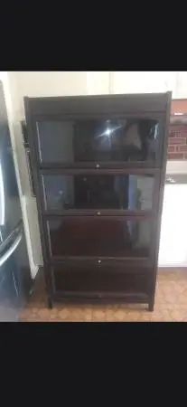 Four Section Lawyer/Barrister Bookcase / Display Cabinet