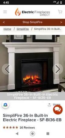 **NEW SIMPLIFIER ELECTRIC FIREPLACE**