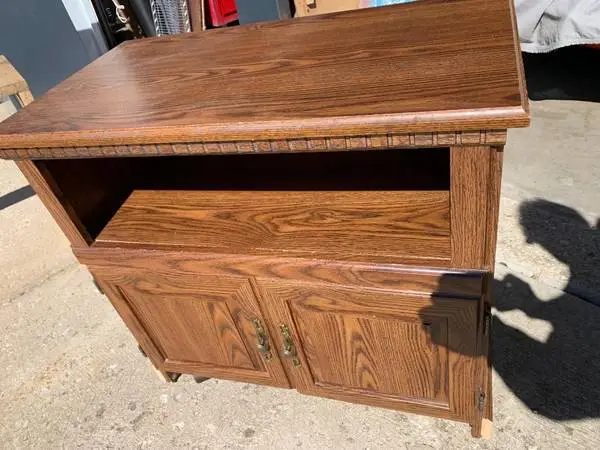Wooden TV Stand or Book Case with Lower Cabinet