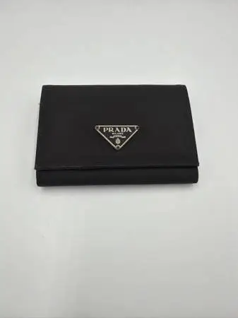 Prada Tessuto Nylon Tri-Fold Compact Wallet