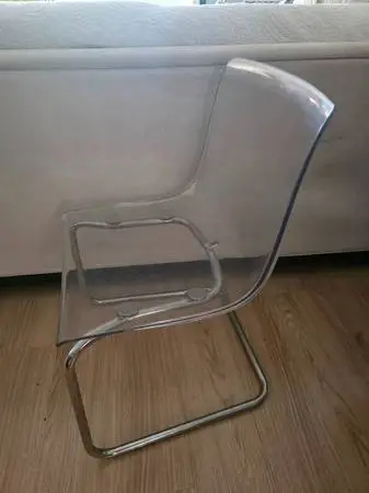 4 Vintage Mid-Century Modern Lucite Acrylic Chairs by Carl Ojersta