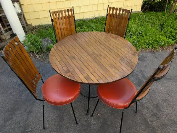 Arthur Umanoff Dining Set Table Four Chairs 1950s mid century modern