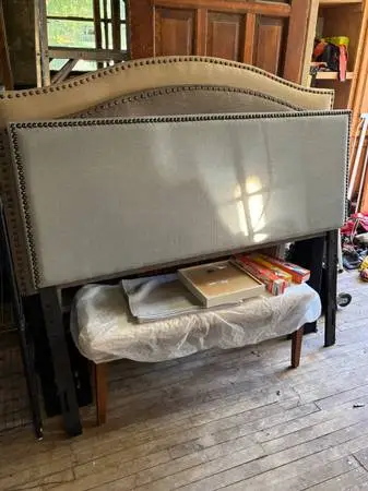Gray Queen Size Headboard