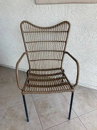 Wicker Chair--Indoor Outdoor