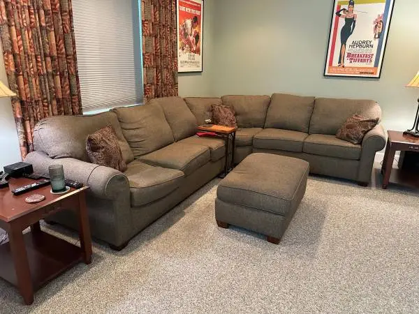 Sectional sofa and Ottoman
