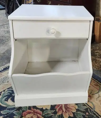 White Wooden Nightstand