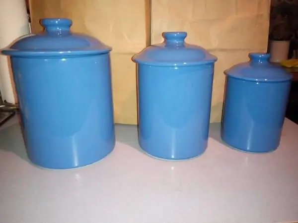 3 Piece Ceramic Canister Set
