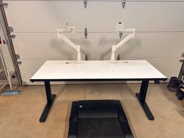 Uplift Standing Desk and Lifespan under-desk Treadmill