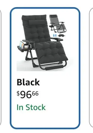 Black Zero Gravity Chair