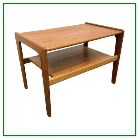 Salin Nyborg Teak Two Tiered Side Table, Mid 20th Century