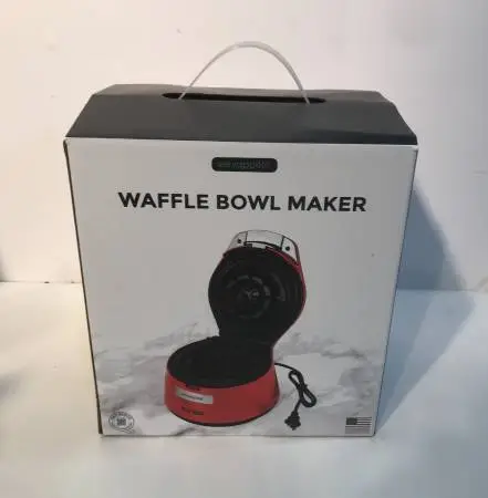 WAFFLE BOWL MAKER for Ice Cream, etc. -BRAND NEW-