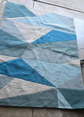 NEW modern style 5x7 thick wool rug HALF OFF