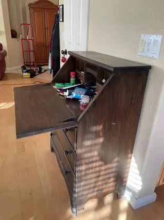 Wood secretary desk -