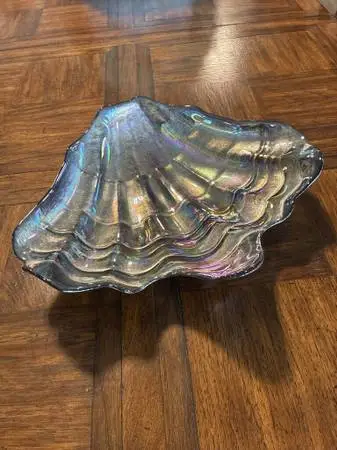 Iridescent Shell Vase - 17X14X5