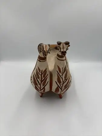 Double Headed Llama Vase - 9X5X7