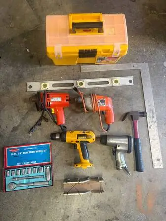 Drills / Hammer / Tools / Toolbox