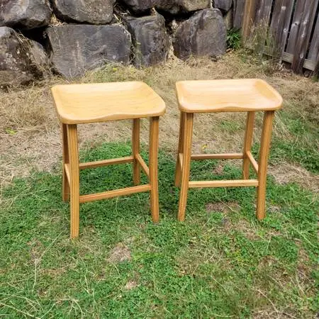 Greenington Bamboo Tulip Stools (2)