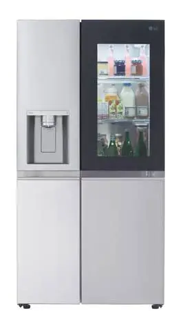 27 cu. ft. Side-By-Side Refrigerator with Instaview Glass, Craft Ice,