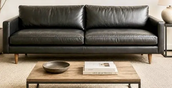 Awesome sofa Room & Board 86” - Black 100% leather
