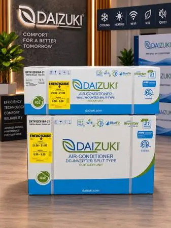 NEW DAIZUKI 12.000 BTU  Mini split inverter Heat and Cool 115V