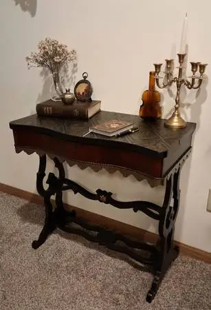 Antique Black Desk