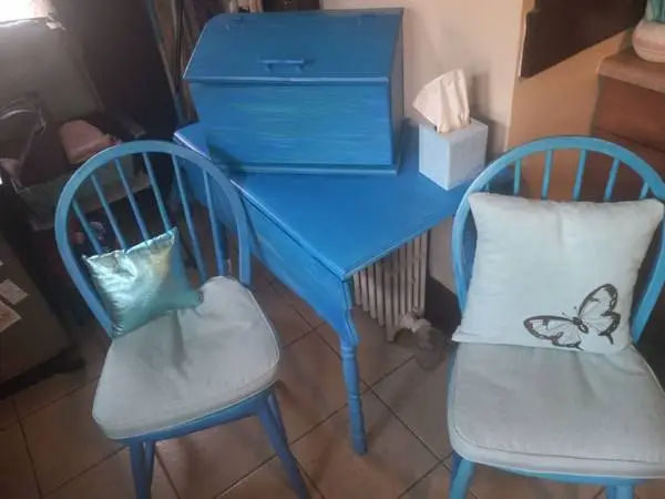Blue Kitchen Dining Set